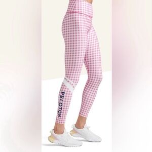 NWOT PELOTON Gingham Leggings size L